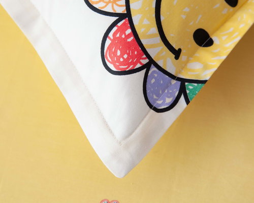 Детское постельное белье Sofi De Marko СМАЙЛ хлопковый сатин жёлтый 1,5 спальный, фото, фотография
