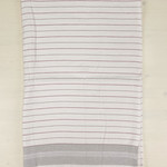 Пляжное полотенце, парео, палантин (пештемаль) Pupilla ADONIS хлопок серый 90х170, фото, фотография
