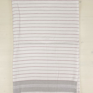 Пляжное полотенце, парео, палантин (пештемаль) Pupilla ADONIS хлопок серый 90х170