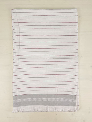 Пляжное полотенце, парео, палантин (пештемаль) Pupilla ADONIS хлопок серый 90х170, фото, фотография