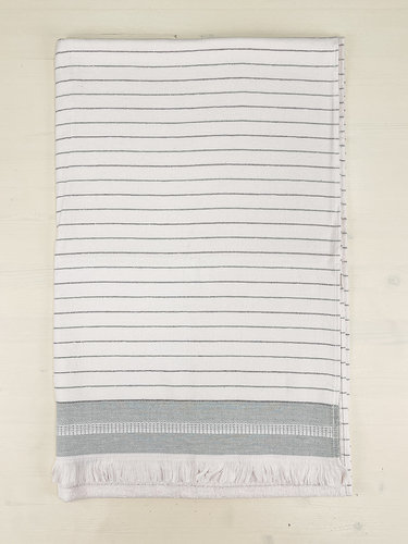 Пляжное полотенце, парео, палантин (пештемаль) Pupilla ADONIS хлопок зелёный 90х170, фото, фотография