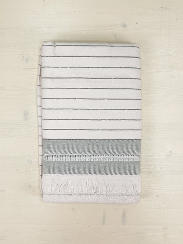 Пляжное полотенце, парео, палантин (пештемаль) Pupilla ADONIS хлопок зелёный 90х170, фото, фотография