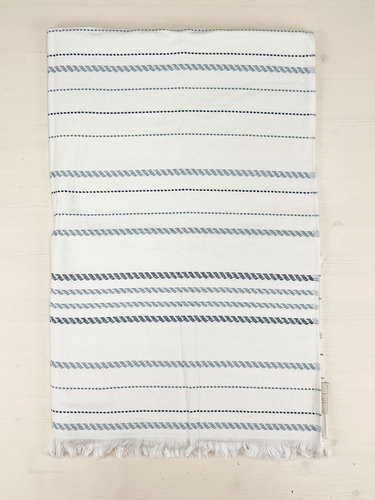 Пляжное полотенце, парео, палантин (пештемаль) Pupilla PERU хлопок голубой 90х170, фото, фотография