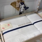 Подарочный набор полотенец для ванной 50х90, 75х150 Tivolyo Home NATURAL SLIM хлопковая махра белый, фото, фотография
