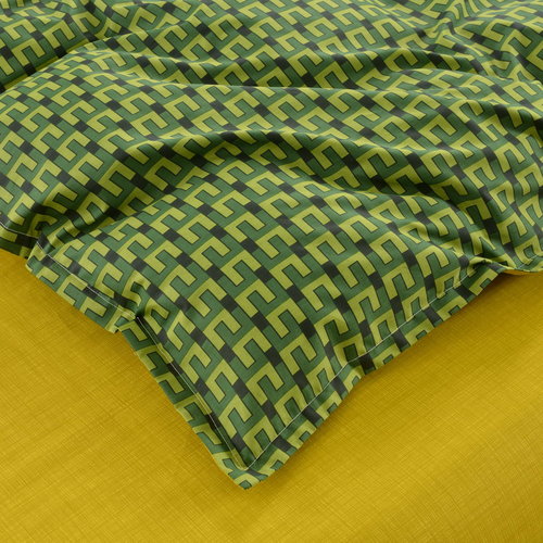 Постельное белье Sofi De Marko АХИЛЛЕС хлопковый сатин зелёный 1,5 спальный, фото, фотография