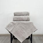Набор полотенец для ванной с ковриком 3 пр. Pupilla PENANOPE хлопковая махра V4, фото, фотография