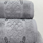 Набор полотенец для ванной с ковриком 3 пр. Pupilla PENANOPE хлопковая махра V5, фото, фотография