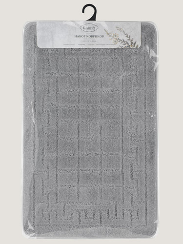 Набор ковриков для ванной Karna MALDIV махровый полипропилен 40х50, 50х80 V2, фото, фотография