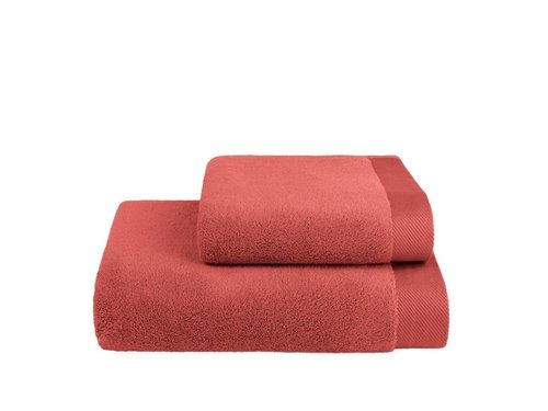 Полотенце для ванной Soft cotton MICRO хлопковый микрокоттон красный 75х150, фото, фотография