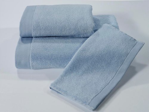 Полотенце для ванной Soft cotton MICRO хлопковый микрокоттон светло-синий 75х150, фото, фотография