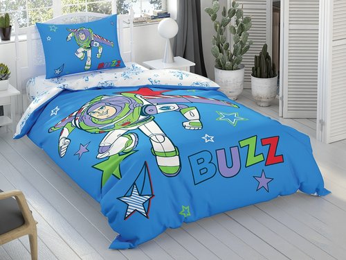 Детское постельное белье TAC TOY STORY BUZZ хлопковый ранфорс 1,5 спальный, фото, фотография
