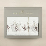 Набор полотенец для ванной в подарочной упаковке 50х90, 70х140 Pupilla ELANUR хлопковая махра V3, фото, фотография
