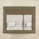 Набор полотенец для ванной в подарочной упаковке 2 пр. Pupilla CRISTINA бамбуковая махра V3, фото, фотография