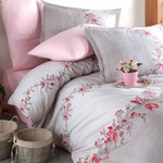 Постельное белье Clasy LORINDA хлопковый ранфорс розовый 1,5 спальный, фото, фотография