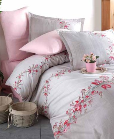 Постельное белье Clasy LORINDA хлопковый ранфорс розовый 1,5 спальный, фото, фотография