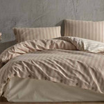 Постельное белье Clasy MADRAS хлопковый ранфорс бежевый евро, фото, фотография