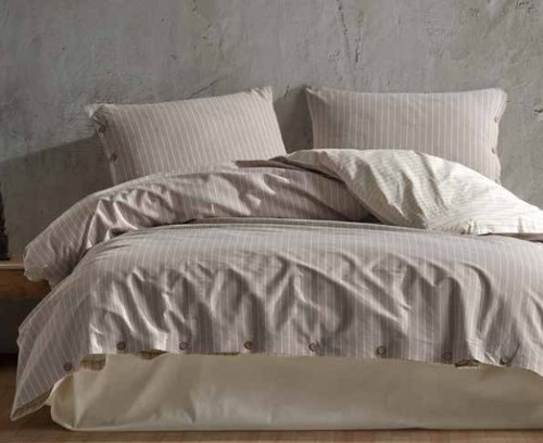 Постельное белье Clasy NORMA хлопковый ранфорс серый евро, фото, фотография