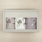 Подарочный набор полотенец-салфеток 3 шт. Pupilla LIZARO бамбуковая махра V1, фото, фотография