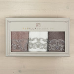 Подарочный набор полотенец-салфеток 3 шт. Pupilla MARTA бамбуковая махра V2, фото, фотография