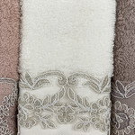 Подарочный набор полотенец-салфеток 3 шт. Pupilla MARTA бамбуковая махра V2, фото, фотография