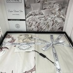 Постельное белье Ecosse RANFORCE LUCCA хлопковый ранфорс коричневый 1,5 спальный, фото, фотография
