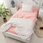 Детское постельное белье без пододеяльника с одеялом Sofi De Marko ЗВЕРУШКИ хлопковый сатин мини 1,5 спальный, фото, фотография