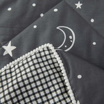 Детское постельное белье без пододеяльника с одеялом Sofi De Marko КОСМОНАВТ хлопковый сатин чёрный 1,5 спальный, фото, фотография