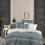 Постельное белье SAREV BAZAAR MARTIN хлопковый ранфорс gri евро, фото, фотография