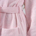 Халат женский Karna NORA хлопковая махра розовый M, фото, фотография