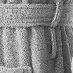 Халат мужской Karna LEON хлопковая махра серый 2XL, фото, фотография