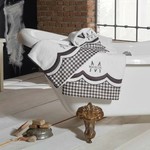Набор полотенец для ванной 3 пр. Maison Dor LOWES хлопковая махра коричневый, фото, фотография