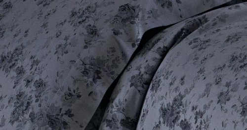 Постельное белье Karven RITA бамбуковый сатин-жаккард тёмно-серый евро, фото, фотография