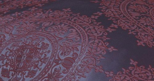 Постельное белье Karven TIARA бамбуковый сатин-жаккард бордовый евро, фото, фотография