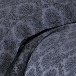 Постельное белье Karven MONACO бамбуковый сатин-жаккард тёмно-серый евро, фото, фотография