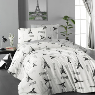 Детское постельное белье Karven YOUNG STYLE PARIS хлопковый ранфорс 1,5 спальный