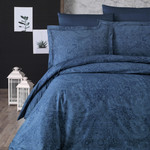 Постельное белье Karven NEVA хлопковый сатин oil blue евро, фото, фотография