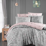 Постельное белье Karven PARADISE хлопковый ранфорс grey семейный, фото, фотография