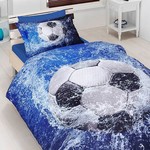 Детское постельное белье Karven FOOTBALL хлопковый сатин 1,5 спальный, фото, фотография