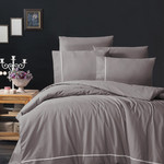 Постельное белье Karven DELUXE ALISA хлопковый ранфорс lilac 1,5 спальный, фото, фотография