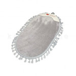 Набор ковриков для ванной Karven POST DOKUMA OVAL SACAKLI мех серый, фото, фотография