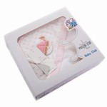 Детское полотенце-уголок Maison Dor LOVE BABY хлопковая махра розовый 76х76, фото, фотография