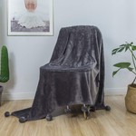 Плед-покрывало Sofi De Marko БУБОН-ЖЕМЧУГ велсофт стоун 160х220, фото, фотография