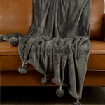 Плед-покрывало Sofi De Marko БУБОН-ЖЕМЧУГ велсофт стоун 160х220, фото, фотография