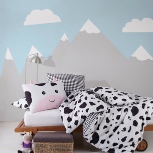 Детское постельное белье Ecosse BUDDY-LITTLE COW хлопковый ранфорс 1,5 спальный