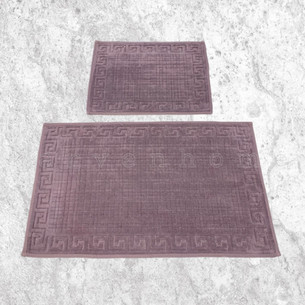 Набор ковриков для ванной Karven GREK хлопковая махра лиловый