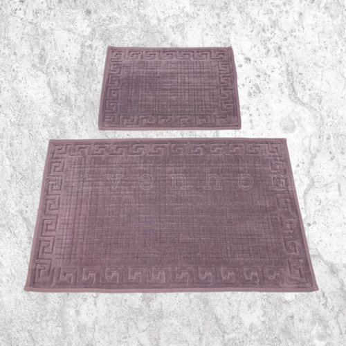 Набор ковриков для ванной Karven GREK хлопковая махра лиловый, фото, фотография
