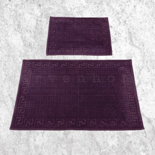 Набор ковриков для ванной Karven GREK хлопковая махра фиолетовый