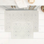 Набор ковриков для ванной Karven LUNA хлопковая махра кремовый, фото, фотография