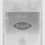 Коврик для ванной Karna LENA вязаный хлопок светло-серый 60х100, фото, фотография