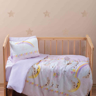 Постельное белье для новорожденных Cotton Box KUZU хлопковый ранфорс лиловый